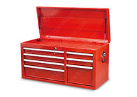 Almacenamiento móvil de la herramienta de los trazadores de líneas precortados del cajón, gabinete rojo 1045*450*526 milímetro del top de la caja de herramientas