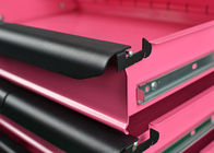 Pecho de herramienta superior resistente del garaje rosado, gabinete de herramientas profesional