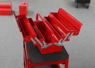 Coloree la caja de herramientas profesional del garaje del metal adaptable con 5 bandejas para las herramientas de la tienda