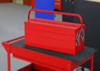 Coloree la caja de herramientas profesional del garaje del metal adaptable con 5 bandejas para las herramientas de la tienda
