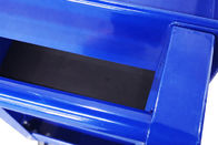 carro azul de la herramienta de los mecánicos de la laminación del taller de los 730x380x780Mm en carretilla de tres gradas