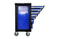 Cajón negro resistente del azul 7 almacenamiento rodante del gabinete de herramienta de 27 pulgadas