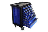 gabinete negro azul plegable de la carretilla de la caja de herramientas del pecho de herramienta de 7 cajones del panel de 770x460x970m m